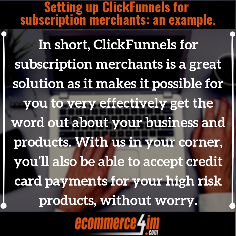 ClickFunnels for subscription merchants - Quote Image