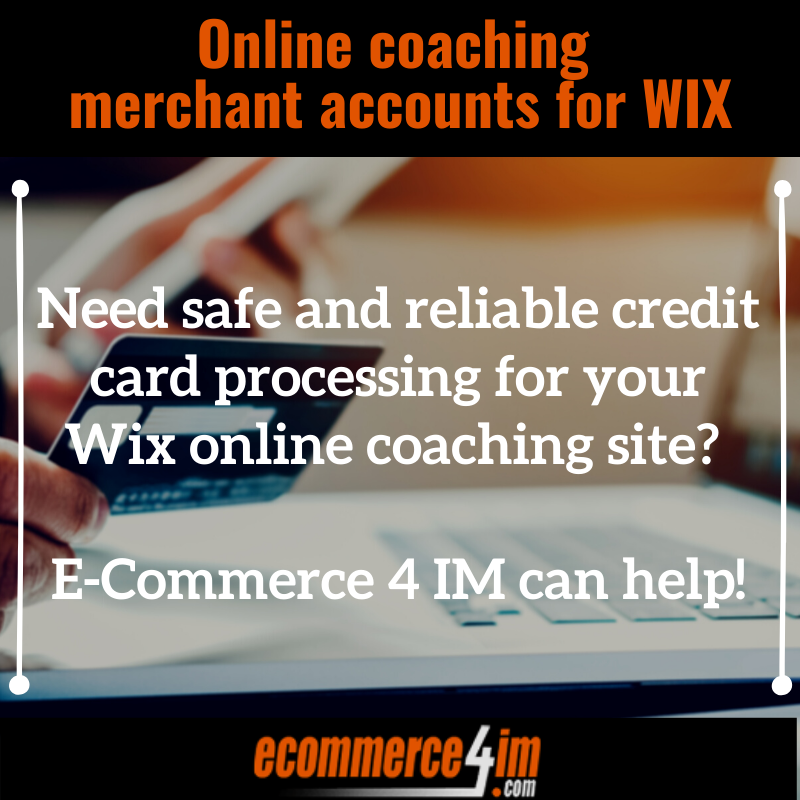 Online coaching merchant accounts for WIX - Quote Image