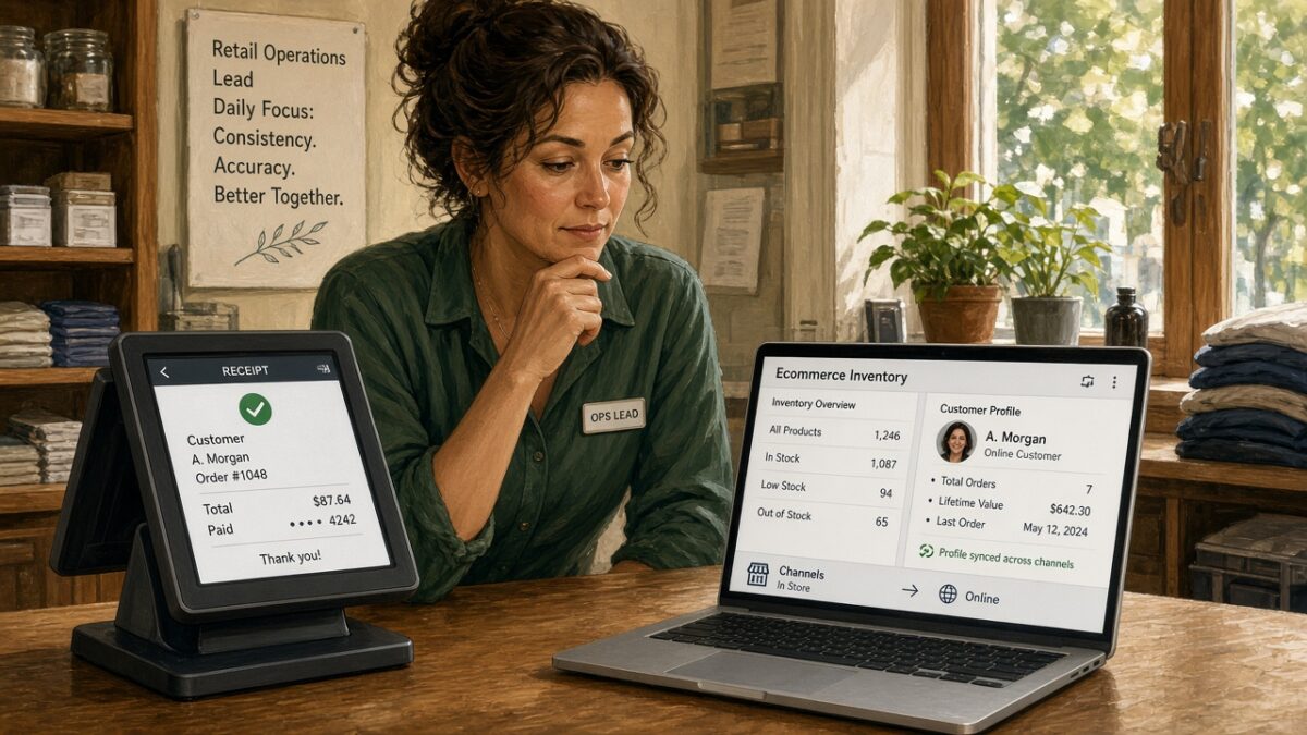 Omnichannel POS and ecommerce inventory sharing for regulated retail