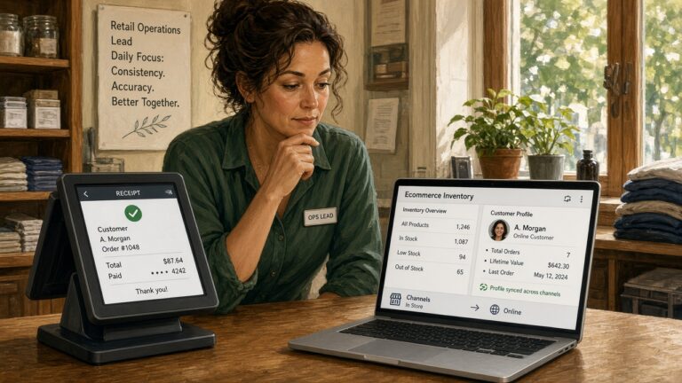Omnichannel POS and ecommerce inventory sharing for regulated retail